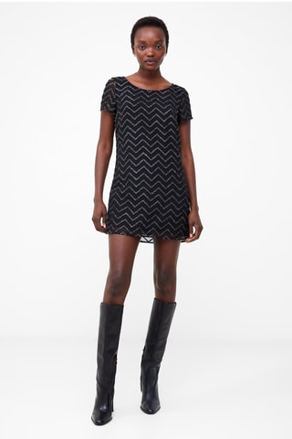 Vestido recto Ashton - Negro