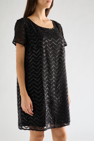 Vestido recto Ashton - Negro
