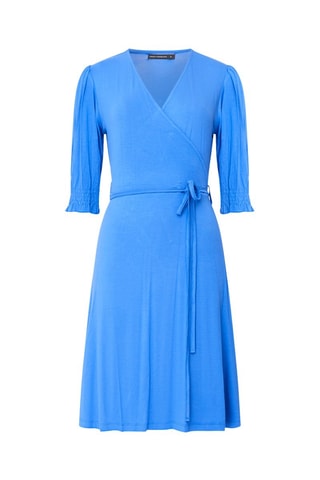 Vestido cruzado Wrap - Azul claro