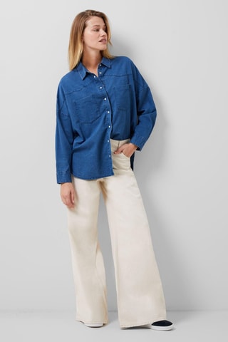 Camisa vaquera relaxed fit Zaves - Azul oscuro