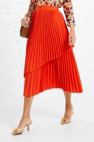 Jupe plissée Arie - Orange