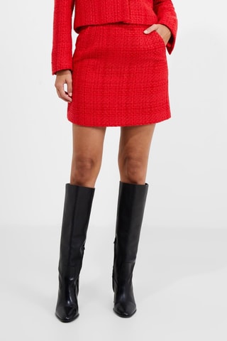 Falda de tweed Azzurra - Rojo