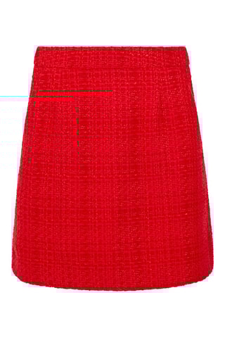 Falda de tweed Azzurra - Rojo