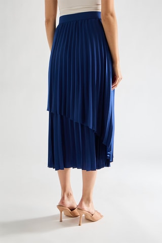 Falda plisada Arie - Azul