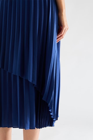 Falda plisada Arie - Azul