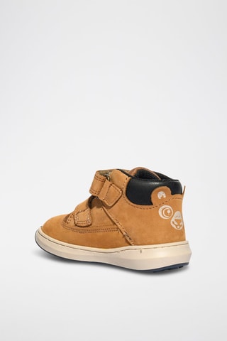 Zapatillas altas de piel Baby Float - Camel