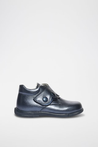Botines de piel Baby - Azul marino