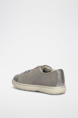 Zapatillas de piel Snorky - Plateado y gris