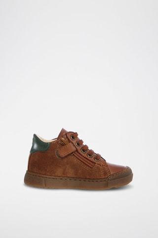 Zapatillas de piel Heist - Rosa y plateado