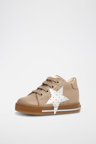 Zapatillas altas de piel bovina Venus - Topo