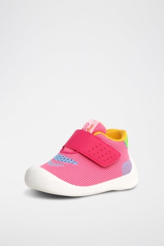 Zapatillas Free - Celeste y fucsia