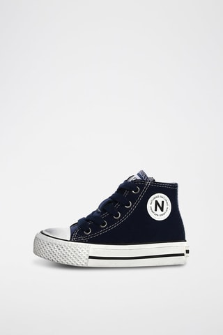 Zapatillas altas de piel Ylfas - Azul marino