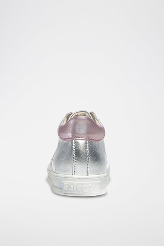 Zapatillas altas de piel - Plateado