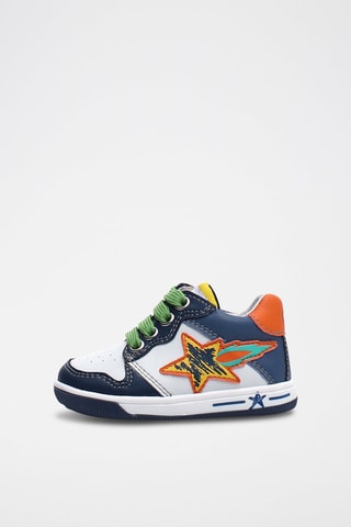 Zapatillas de piel bovina - Azul marino