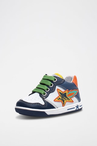 Zapatillas de piel bovina - Azul marino