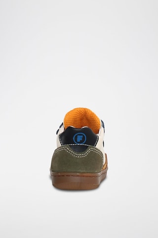 Zapatillas de piel Klip - Azul y marrón