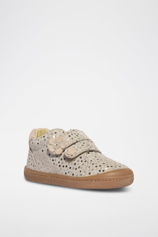 Zapatillas de nobuk Baby Snail For Change - Beige y dorado