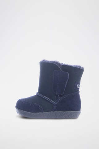 Botines de nobuk forrados y lana Carl - Azul