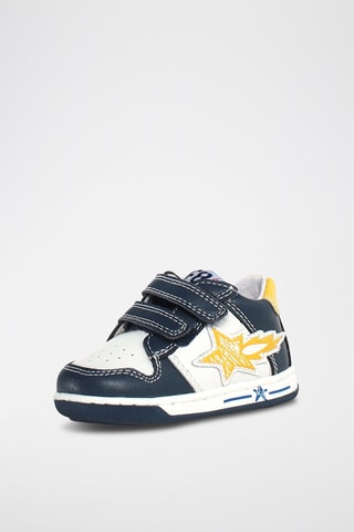 Zapatillas de piel bovina - Azul marino