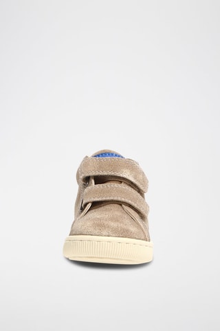 Zapatillas de piel Kiner - Azul y topo