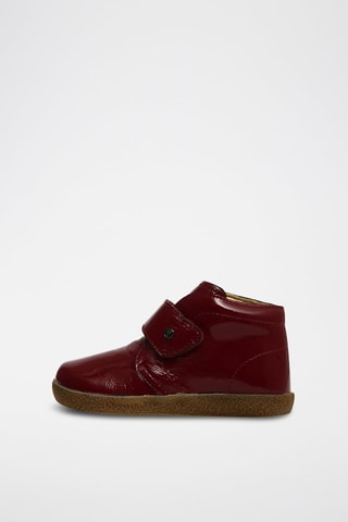 Botines de piel de charol Conte - Burdeos