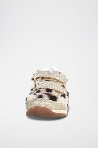 Zapatillas de nobuk Ferdi - Dorado y rosa