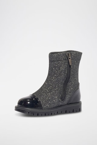 Botines Baby Roxy - Negro y plateado