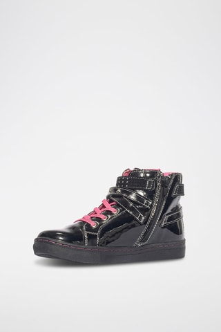Zapatillas altas con brillo B&G Star - Negro