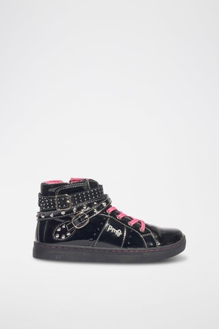 Zapatillas altas con brillo B&G Star - Negro