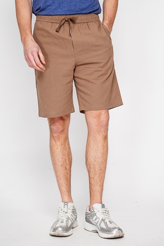 Bermuda in lino - Marrone