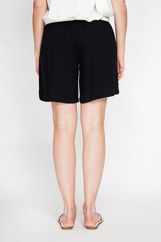 Bermuda in lino - Bianco - Nero