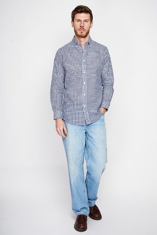 Camicia in lino - Navy