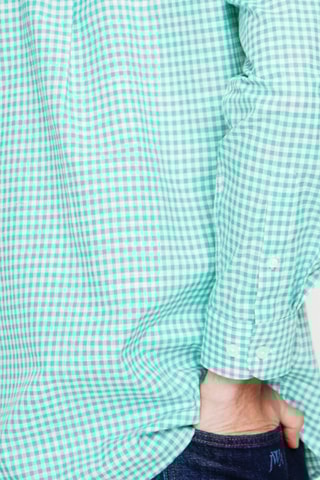 Camicia in lino - Verde