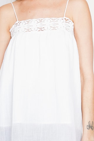 Top in lino - Bianco