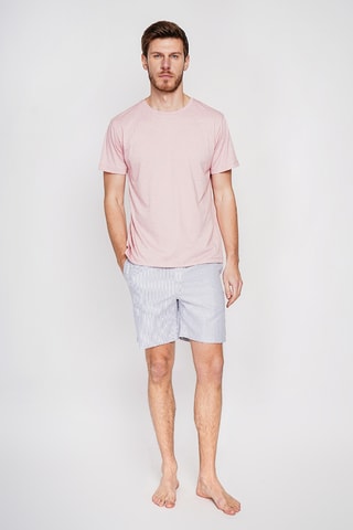 T-shirt in lino - Rosa