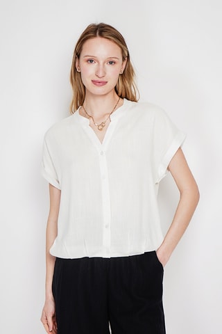 Camicia in lino - Bianco