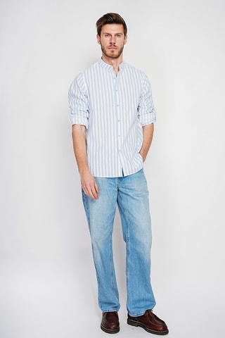 Camicia in lino - Blu