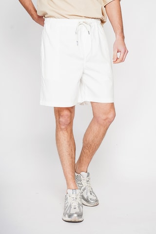 Bermuda in lino - Bianco