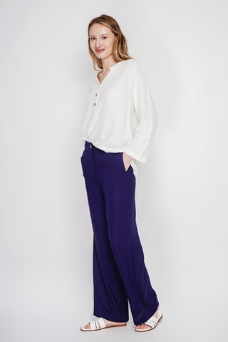 Blusa in lino - Bianco