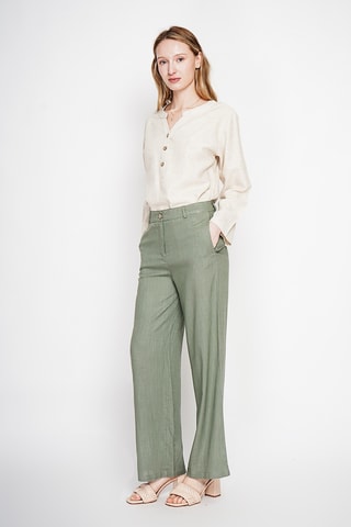 Blusa in lino - Beige