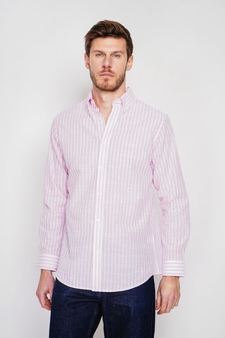 Camicia in lino - Rosa