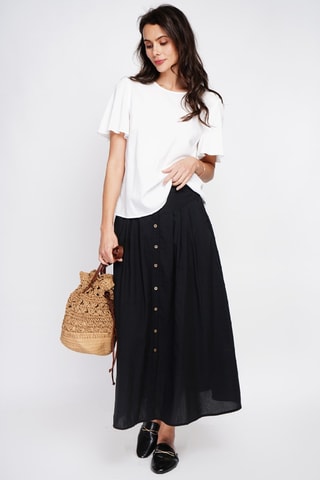 Top in lino - Bianco