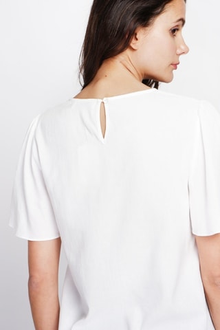 Top in lino - Bianco