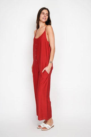 Tuta in lino - Rosso