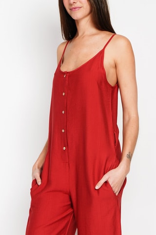 Tuta in lino - Rosso