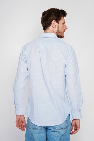 Camicia in lino - Blu