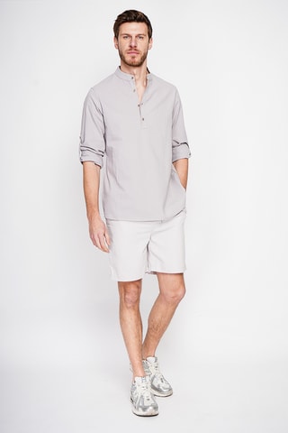 Camicia in lino - Grigio