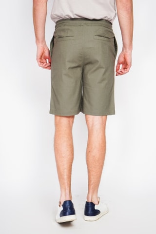 Bermuda in lino - Kaki