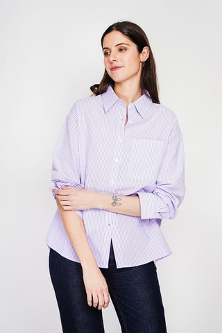 Camicia in lino - Viola