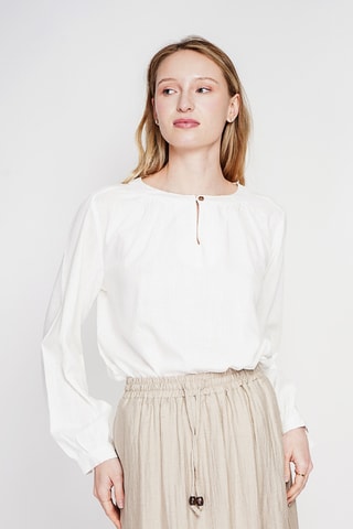 Blusa in lino - Bianco